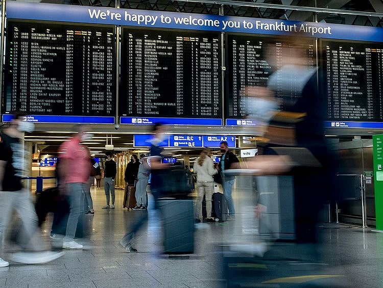 Stock airport passengers