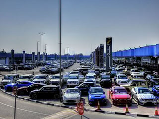 Used cars on sale at Ras Al Khor Auto Market. Phot for illustrative purpose only
