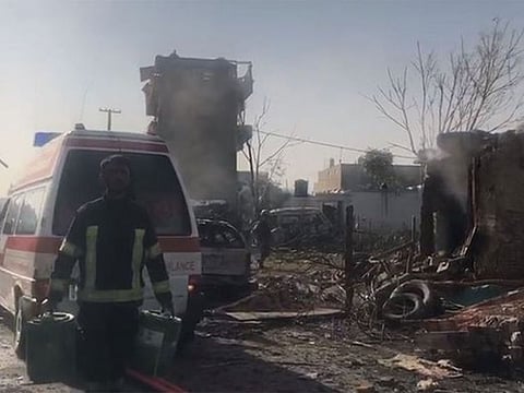 Ebad Saleh, son of Afghanistan Vice President Amrullah Saleh, wrote on Twitter that he was alongside his father when a blast hit their convoy 