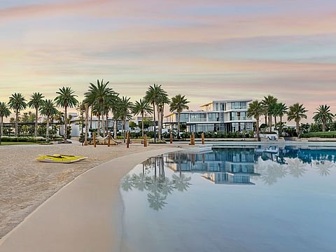 Tilal Al Ghaf's obvious charms include a lagoon and an ample beach-side, alongside residential offerings. 