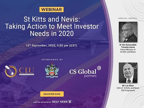 Join Gulf News webinar on St Kitts and Nevis’ citizenship programme
