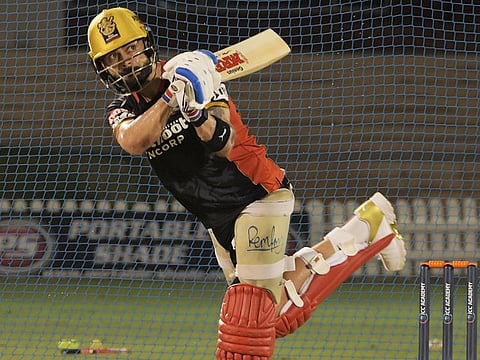 Virat Kohli during training for the Royal Challengers Bangalore.
