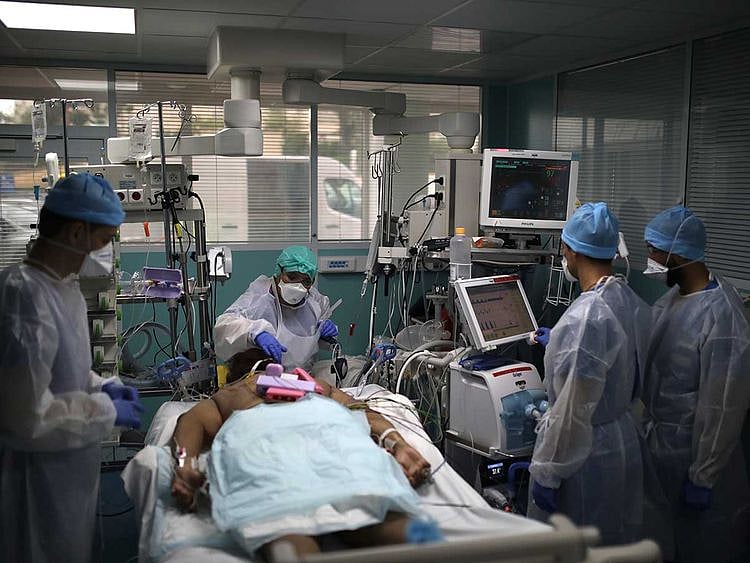 Marseille France ICU coronavirus patient hospital