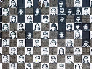 Mosaic of Hope: Portraits of people wearing COVID-19 face masks