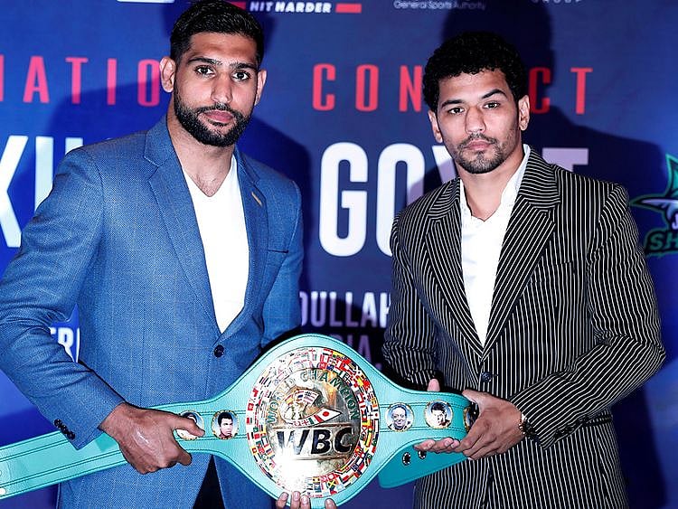 Neeraj Goyat had to pull out of an original bout with Amir Khan after getting seriously injured in a car crash