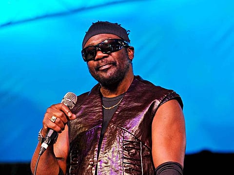 In this Oct. 27, 2012 file photo, Toots Hibbert of Toots and the Maytals performs during The Voodoo Experience at City Park in New Orleans.