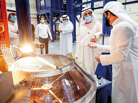 His Highness Shaikh Mohammad bin Rashid Al Maktoum, Vice President and Prime Minister of the UAE, and Ruler of Dubai, toured the DMCC Coffee Centre in June 