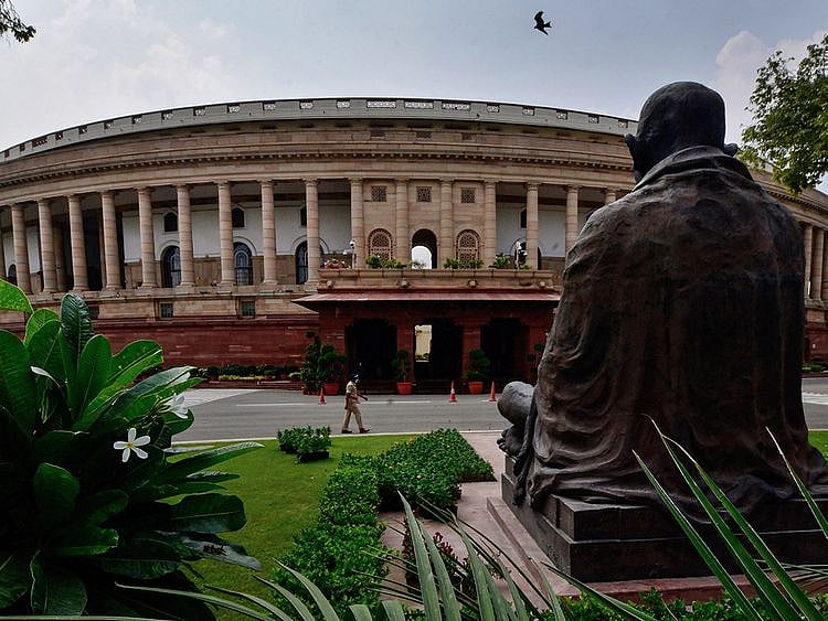 Stock Indian parliament Delhi