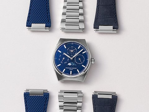 Interchangeable straps make this a more versatile timepiece