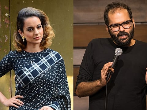 Kangana Ranaut and Kunal Kamra.
