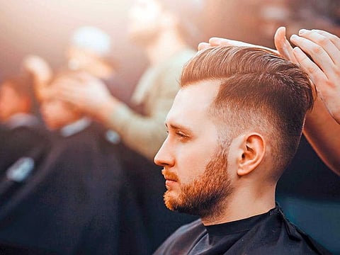 Get into the habit of going to the barber often. Notice when your hair needs a trim