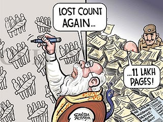 Cartoon from Satish: India says no data on migrant deaths
