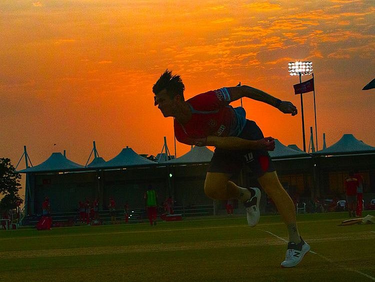 Jimmy Neesham trains with Kings XI Punjab