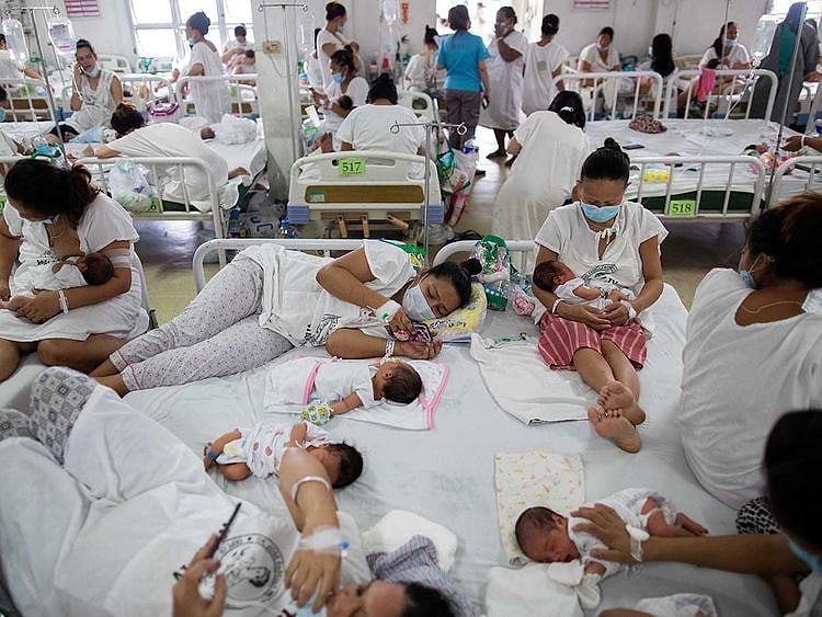 Mothers Philippines Manila newborn babies hospital