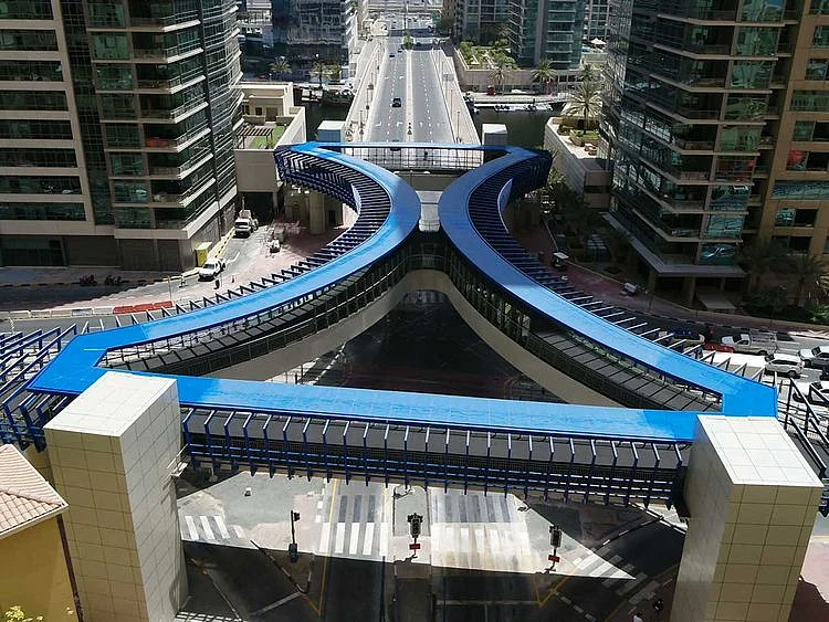 New footbridge in Dubai Marina