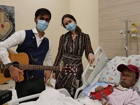 Thumbay Hospital in Ajman introduces music as therapy for long term care patients.