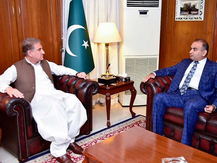 Patron-in-Chief Pakistan Hindu Council and MNA Dr Ramesh Kumar Vankwani Foreign Minister Shah Mahmood Qureshi