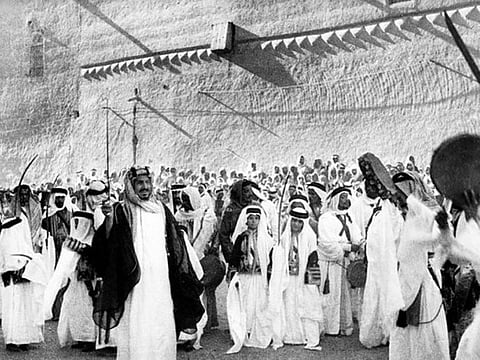 Saudis celebrate their first National Day, 90 years ago.