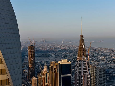 Dubai skyline and city
