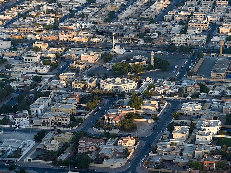 Stock Dubai skyline city