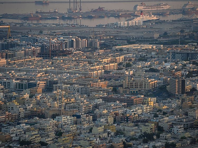 Stock Dubai skyline city