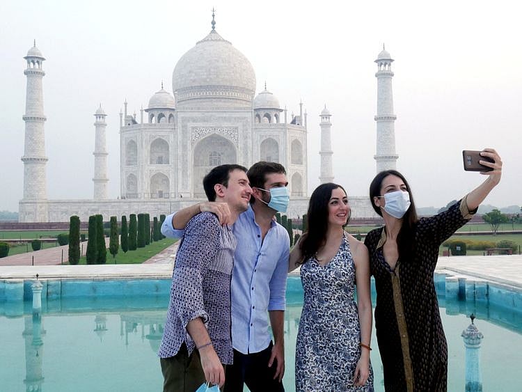 Stock India economy people tourism