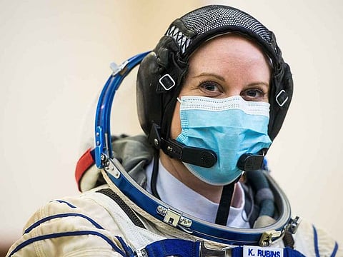 Expedition 64 crew member NASA astronaut Kate Rubins, is seen during Soyuz qualification exams Wednesday, Sept. 23, 2020 at the Gagarin Cosmonaut Training Center (GCTC) in Star City, Russia.