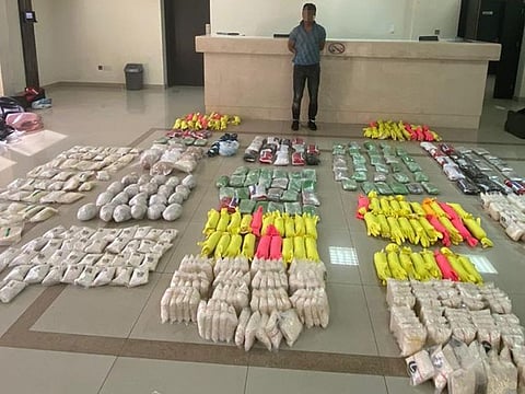 The massive drug haul in Abu Dhabi included 573,000 captagon pills. 