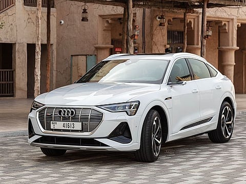 The e-tron Sportback, the first all-electric model from the Audi.  
