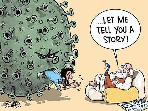 Cartoon from Satish: Bollywood drama, IPL in UAE  to India's GDP data