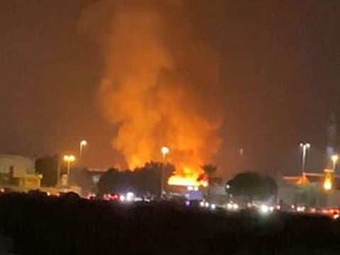 The operations room of Civil Defence received a call reporting the blaze at 9.29pm.