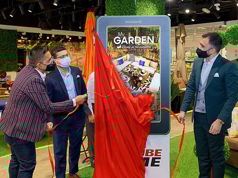 From L to R: Sayed Habib, GM Business Development, Danube Home, Shubhojit Mahalanobis, GM, Danube Home, Adel Sajan, Director Danube Home