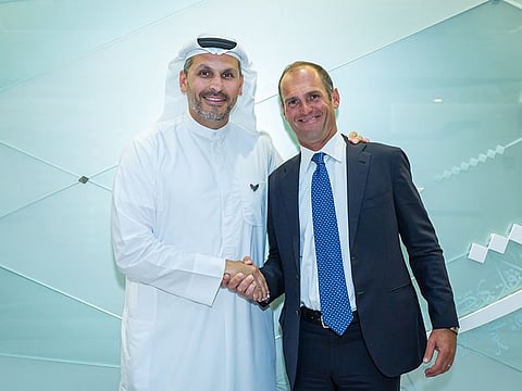 Khaldoon Al Mubarak, Managing Director and Chief Executive Officer of Mubadala, and Egon Durban, Co-CEO of Silver Lake. Mubadala has entered into a long-term investment strategy with US based technology investment firm Silver Lake, with the partnership to see Mubadala investing $2 billion.