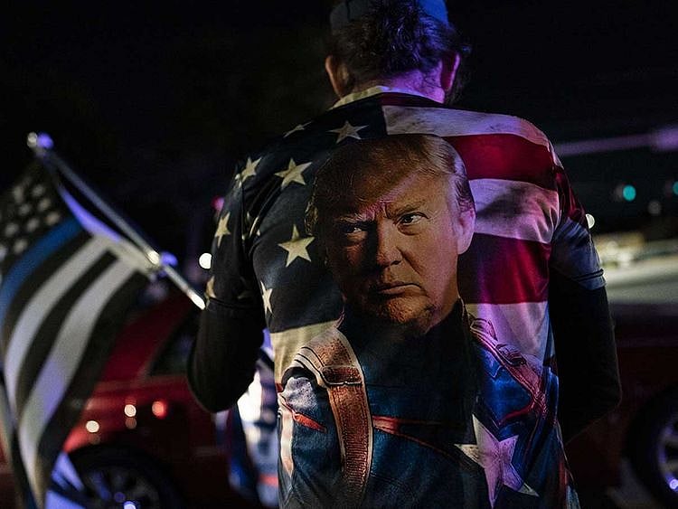 Supporters of US President Donald Trump
