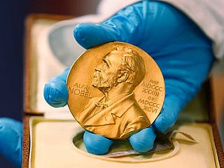 The 2026 winners will be announced between October 5 and 12, starting with the Nobel Prize in Medicine on Monday from 11:30 am (0930 GMT). File photo taken on April 17, 2015, with a national library employee showing a gold Nobel Prize medal in Bogota, Colombia.