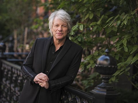 Jon Bon Jovi poses for a portrait in New York on September 23, 2020 to promote his new album '2020'.