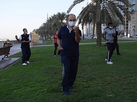 Free outdoor taekwondo training in Sharjah