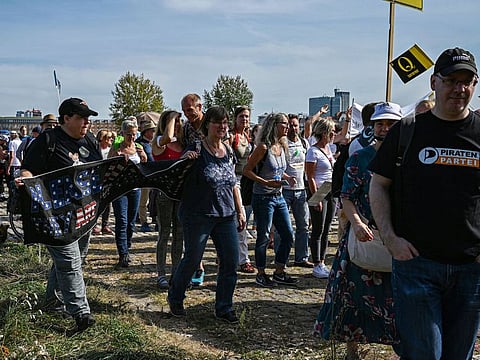 It is in Germany that QAnon seems to have made the deepest inroads with what is regarded as the largest following - an estimated 200,000 people.