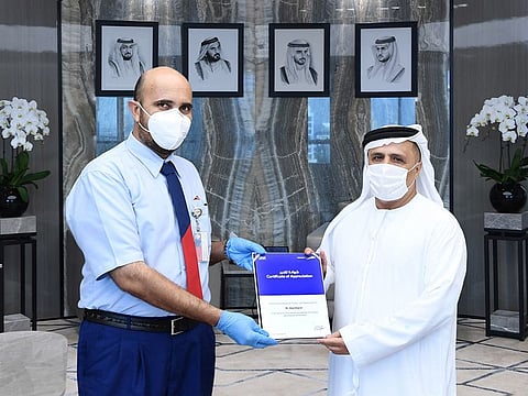 Al Tayer honours Noor Khan at the RTA headquarters.
