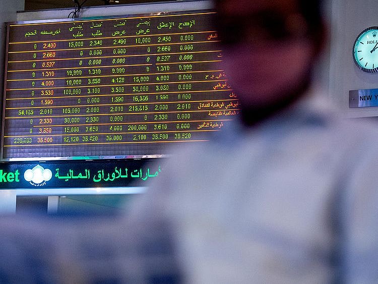 Stock DFM Dubai stock market traders