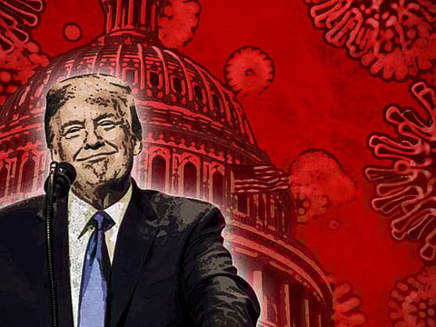 Reports suggest that the West Wing in the White House is almost deserted because so many aides and staff have contracted the virus