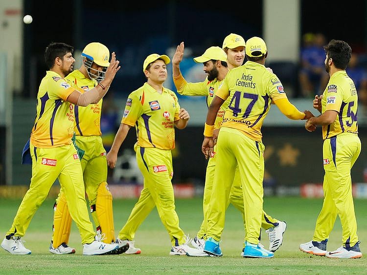 Chennai Super Kings players c