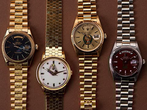 All four watches have a link with Gulf monarchies or armed forces