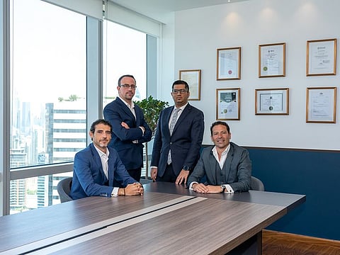 From left- David Regueiro, Ranny Muasher, Mohammad Motavasel and Mimoun Assraoui