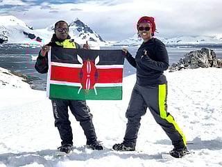 Kenyan couple set off to motorkbike around the world - but run into COVID 