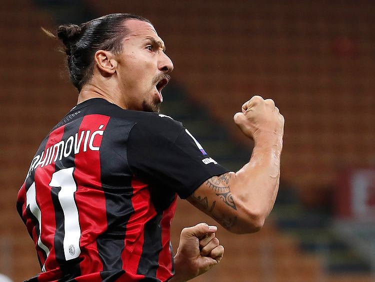 AC Milan's Zlatan Ibrahimovic 