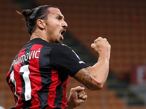 AC Milan's Zlatan Ibrahimovic 