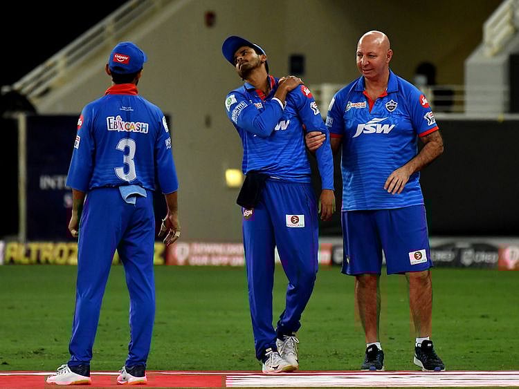 Delhi Capital's skipper Shreyas Iyer hurt his shoulder against Rajasthan Royals