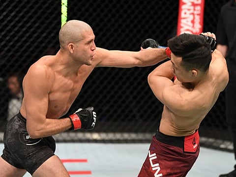 Brian Ortega defeated Korean Zombie at UFC Fight Island 6 in Abu Dhabi