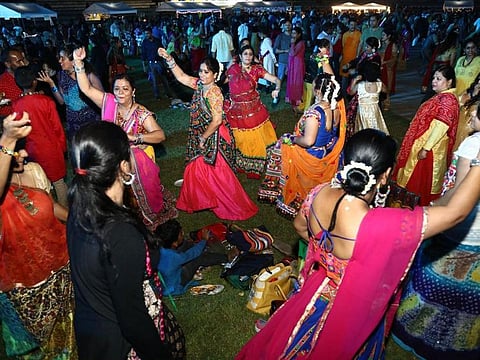 The traditional Garba dance with much pomp and show is being given a miss this year